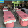 Giường Gội Đầu 2in1 Chân Gỗ Bồn Gội Sứ Cao Cấp