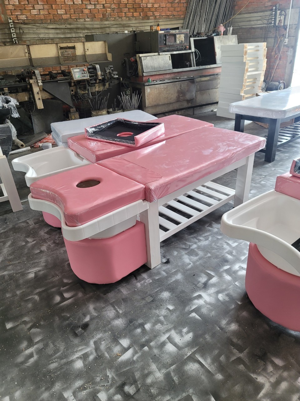 Giường Gội Đầu Dưỡng Sinh Tai Thỏ
