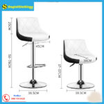 Ghế Xoay Quầy Bar Có Lưng Tựa