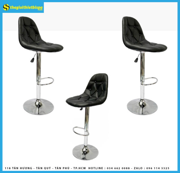 Ghế Quầy Bar Nâng Hạ Chiều Cao Nệm