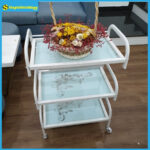 Kệ Kính 3 Tầng Có Hoa Văn