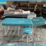 Giường inox Nâng Đầu Tặng Kèm Ghế