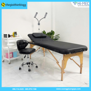 Giường vali nệm đen hi mec 3 khúc