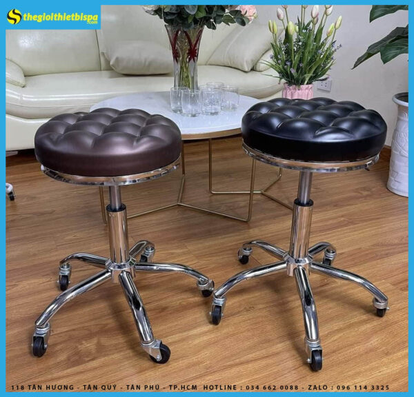 Ghế Múi Xoay Chân Nhện Cao Cấp ( màu nâu )