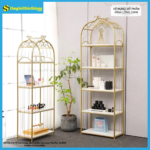 Kệ Hình Lồng Chim Vuông Mặt Đá 4-5 Tầng