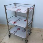 Xe Đẩy Spa 3 Tầng inox Có Thau