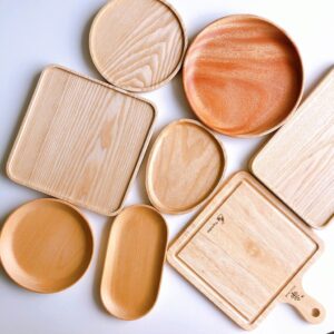 Bộ Khay Gỗ Tần Bì Hình Chữ Nhật Nhiều Kích Thước
