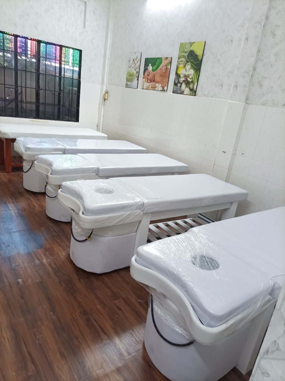 Giường Gội Đầu Dưỡng Sinh Đế Gỗ