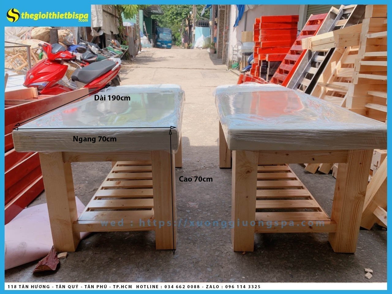 Giường Gội Đầu Dưỡng Sinh Đế Gỗ
