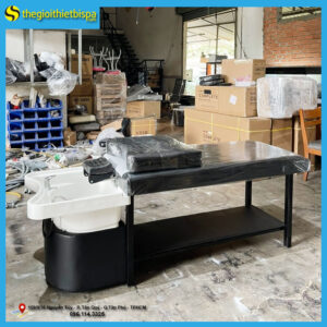 Giường Gội Đầu Tai Thỏ Chân Sắt KhGiường Gội Đầu Tai Thỏ Chân Sắtung Vách