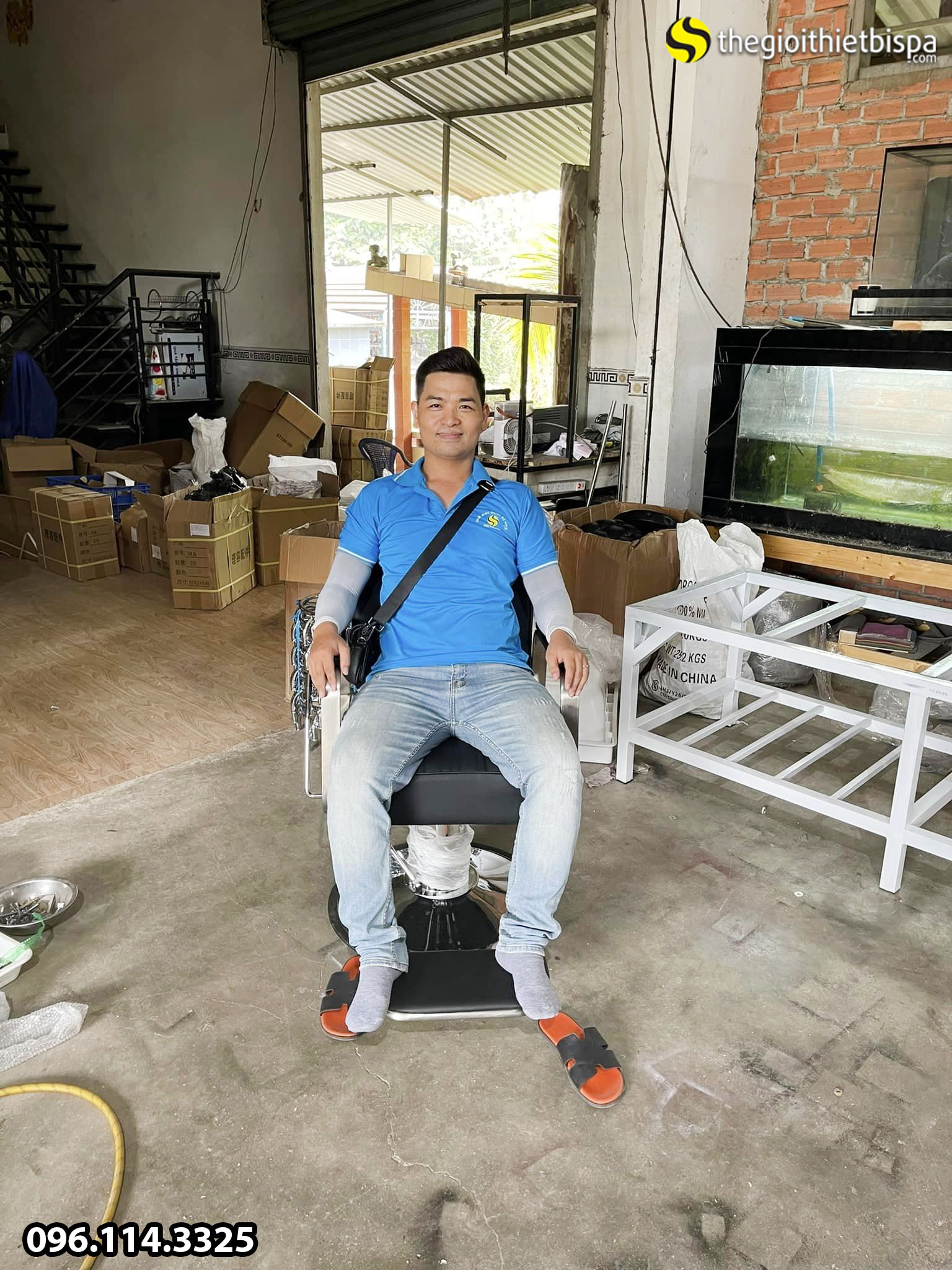 Ghế cắt tóc nam