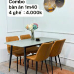Combo Bàn Ăn và 4 Ghế giá rẻ tại xưởng
