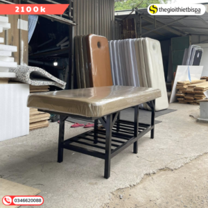 Giường chân sắt thụt đầu