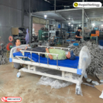 Giường Y Tế – 3 Tay Quay Nâng Hạ Bánh Xe Tốt – Giường Chăm Sóc Bệnh Nhân