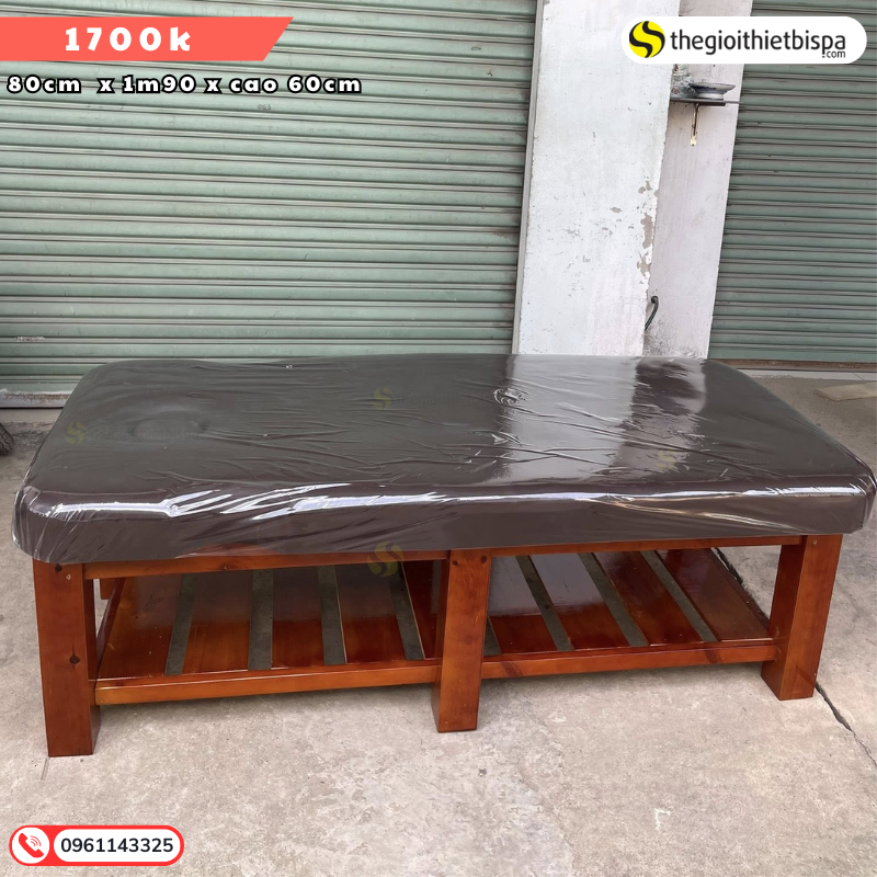 Giường massage chân gỗ