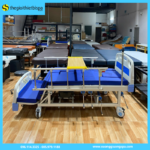 Giường Y Tế – 4 Quay Tay Có Bô Có Bàn Ăn – Giường Chăm Sóc Bệnh Nhân