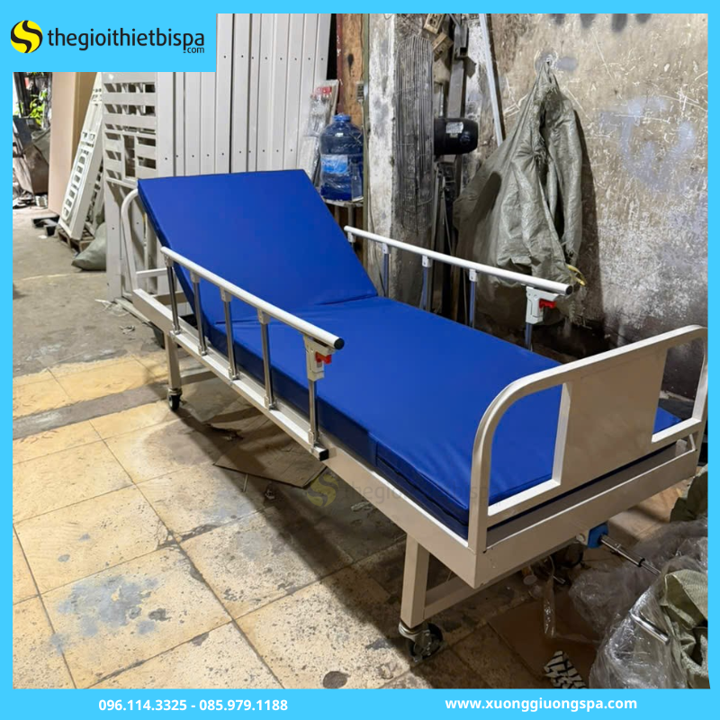 Giường Bệnh Nhi 1 Tay Quay Nâng Đầu